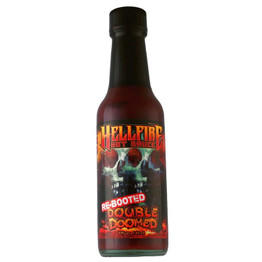 Bottle of Hellfire Double Doomed Rebooted Hot Sauce
