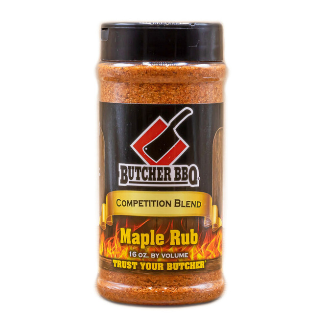 16oz Bottle of Butcher BBQ Maple Rub