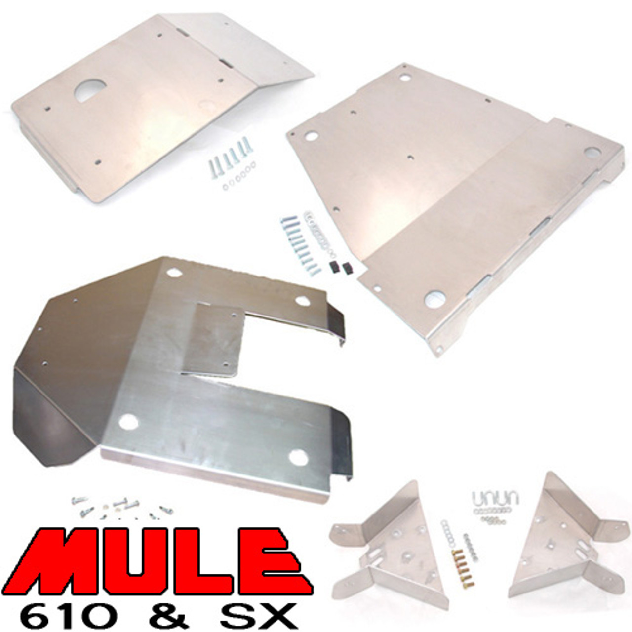 Skid Plate & CV Guard Package; Front, Center & Rear plus CV