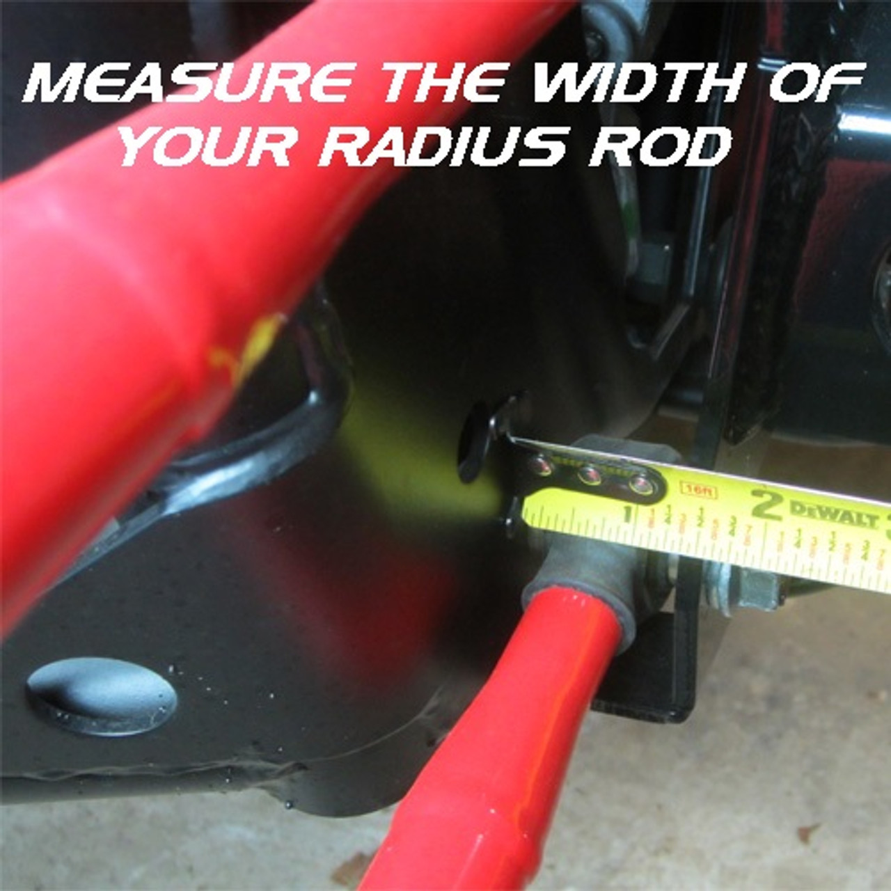 Measuring Radius Rod Width