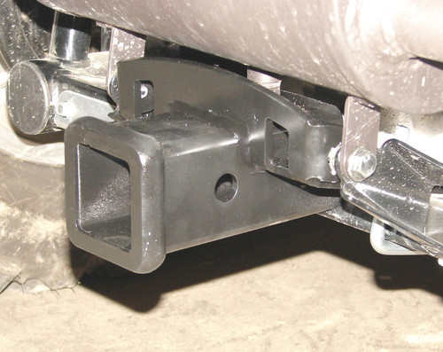 KM2227, Rear 2" Receiver Hitch, installed, viewed from side/rear KM2227, Rear 2" Receiver Hitch, installed, viewed from side/rear