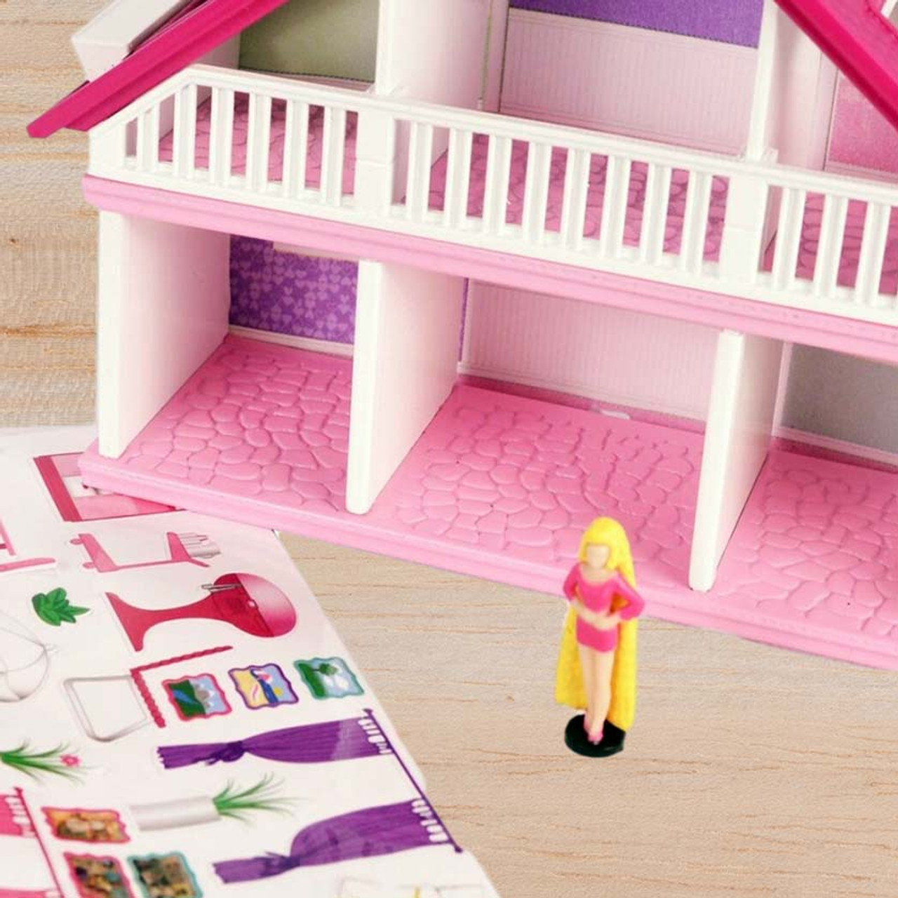 barbie dream house with stairs