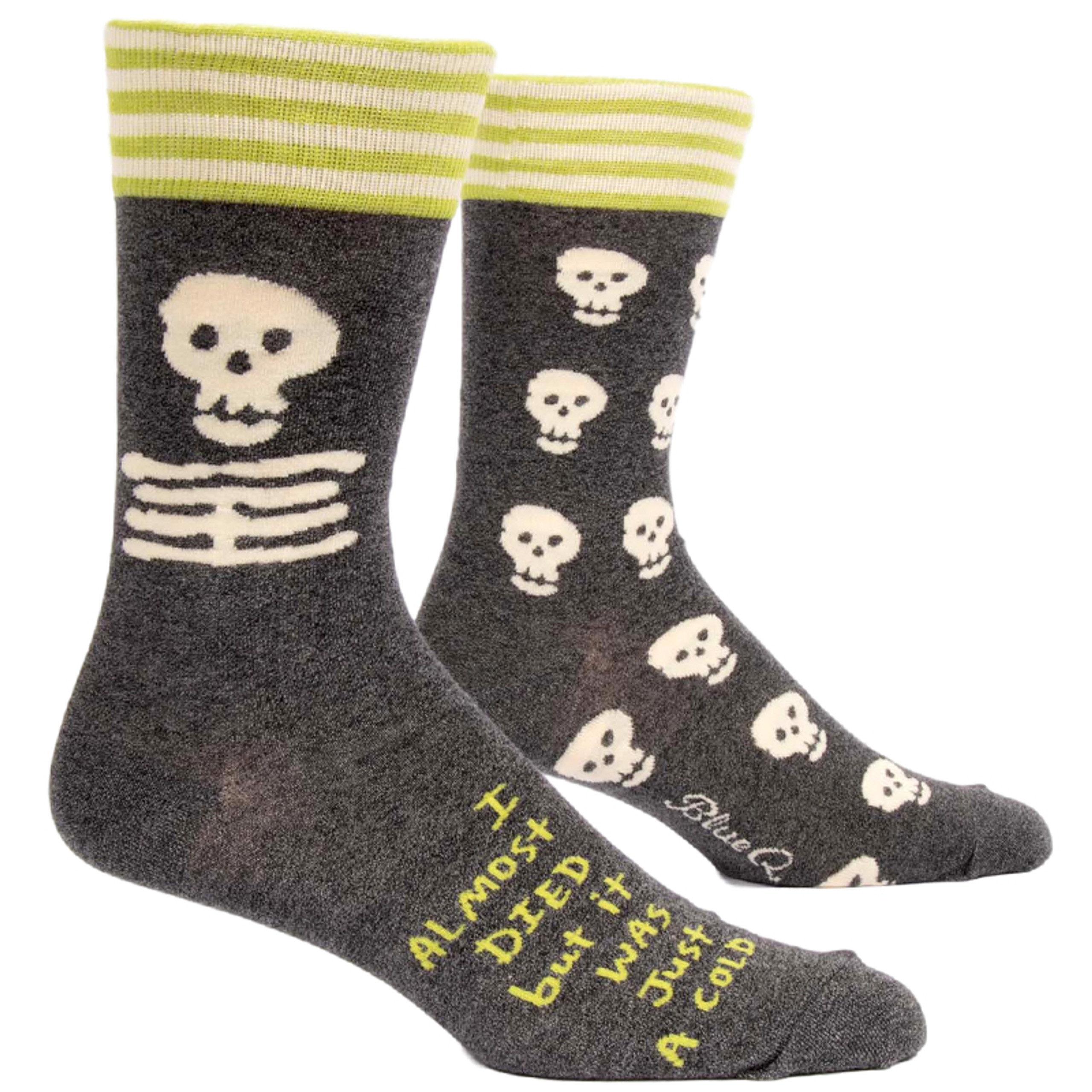 I Almost Died But It Was Just A Cold Men's Socks | Perpetual Kid