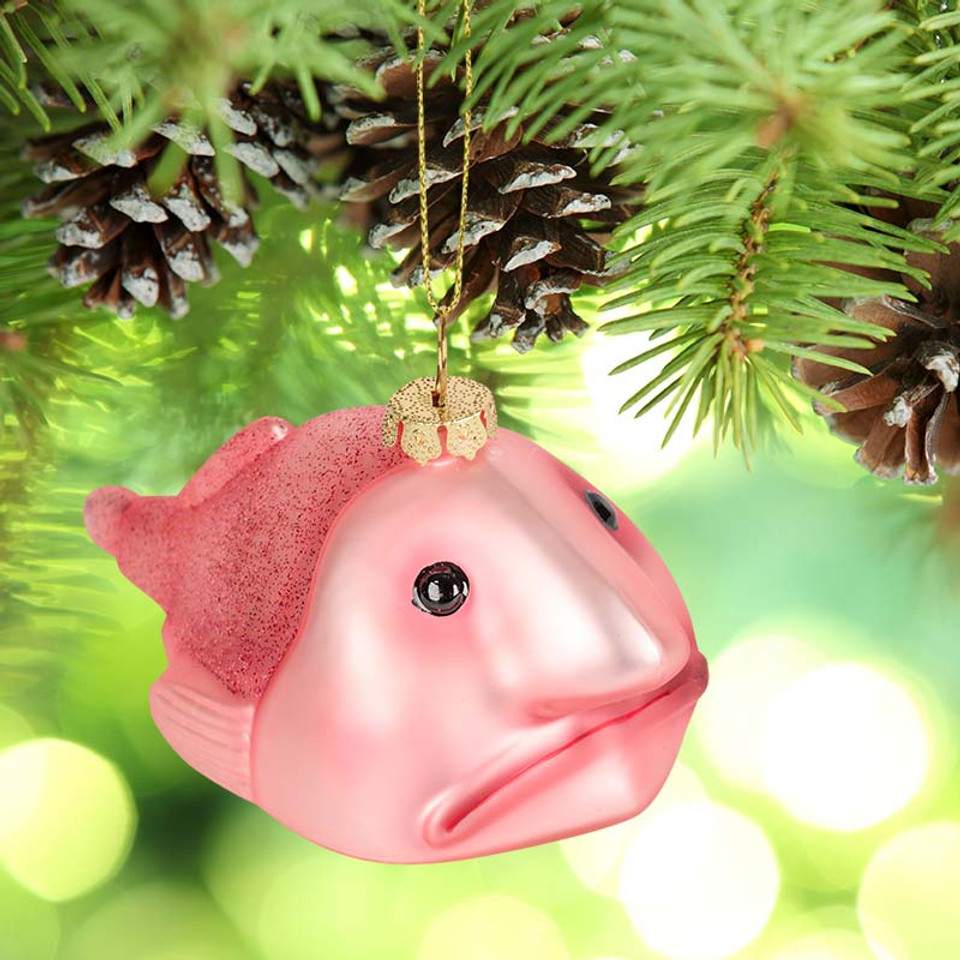 Blobfish Ornament | Weird Christmas Tree Ornament Archie McPhee