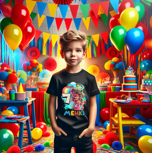 Super Mario Bros Group Birthday Party Personalized Custom Black T Shirt or Onesie