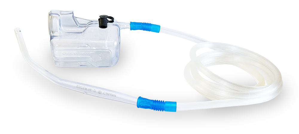 Quickdraw Replacement Canister w/6ft Tubing and Hi-D Suction Catheter  (Case of 15)