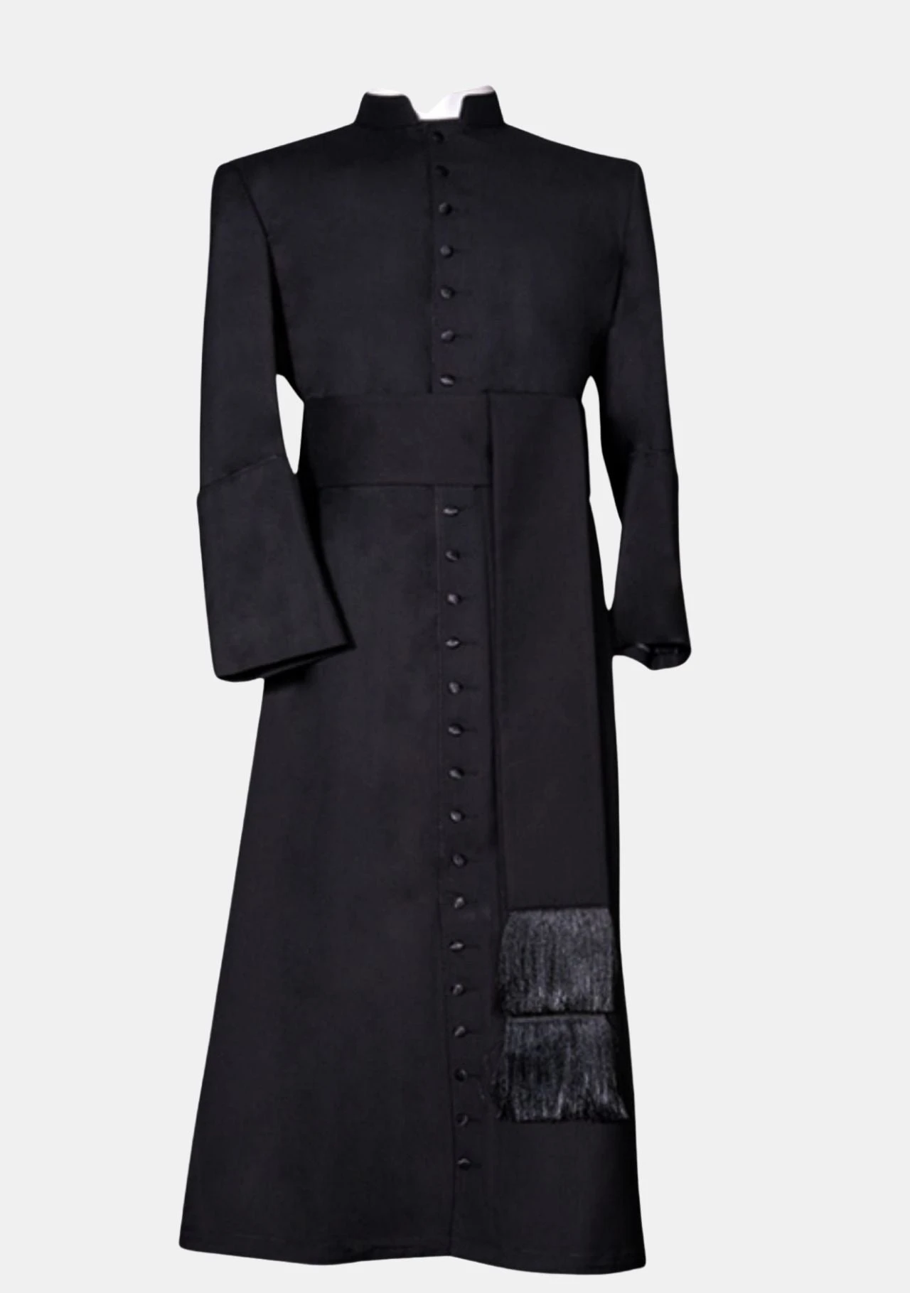 Sean Wool Cassock for Men Black