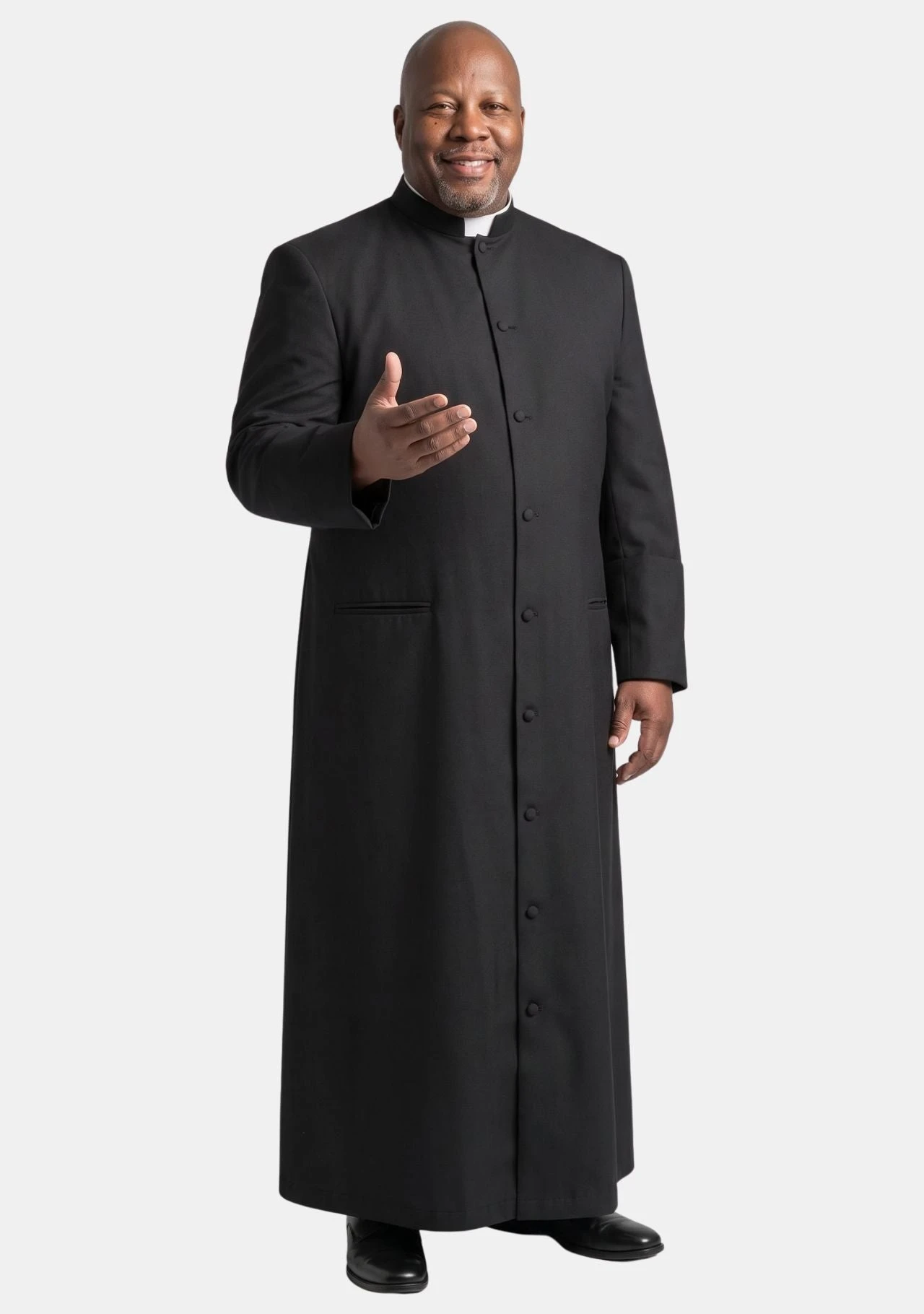 Grandiose Plus Size Black Clergy Robe
