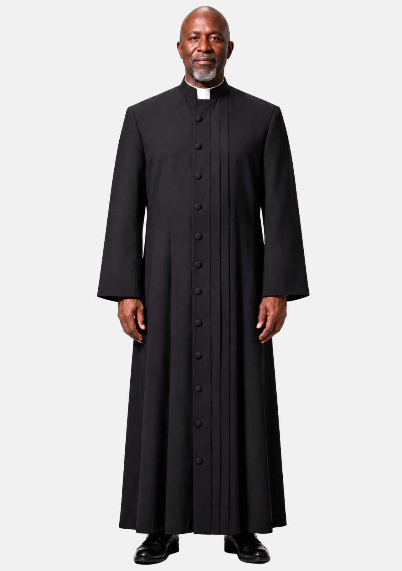 Saul Clergy Robe for Men Black