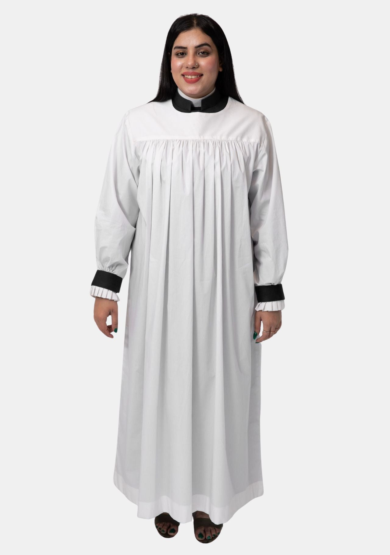 Flattering Tailored Women's White Rochet
