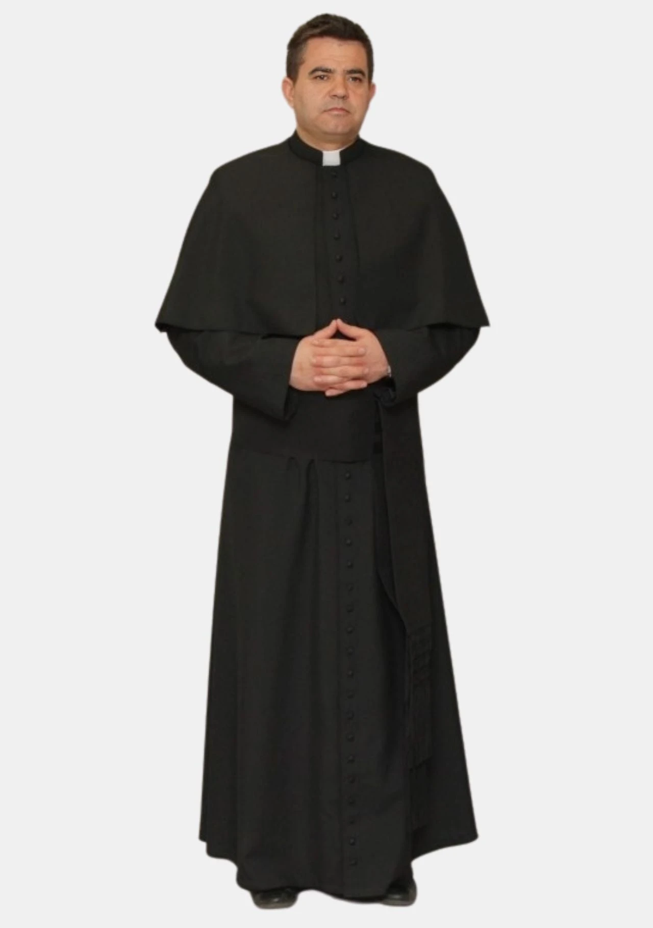 Obsidian Roman Black House Cassock for Men
