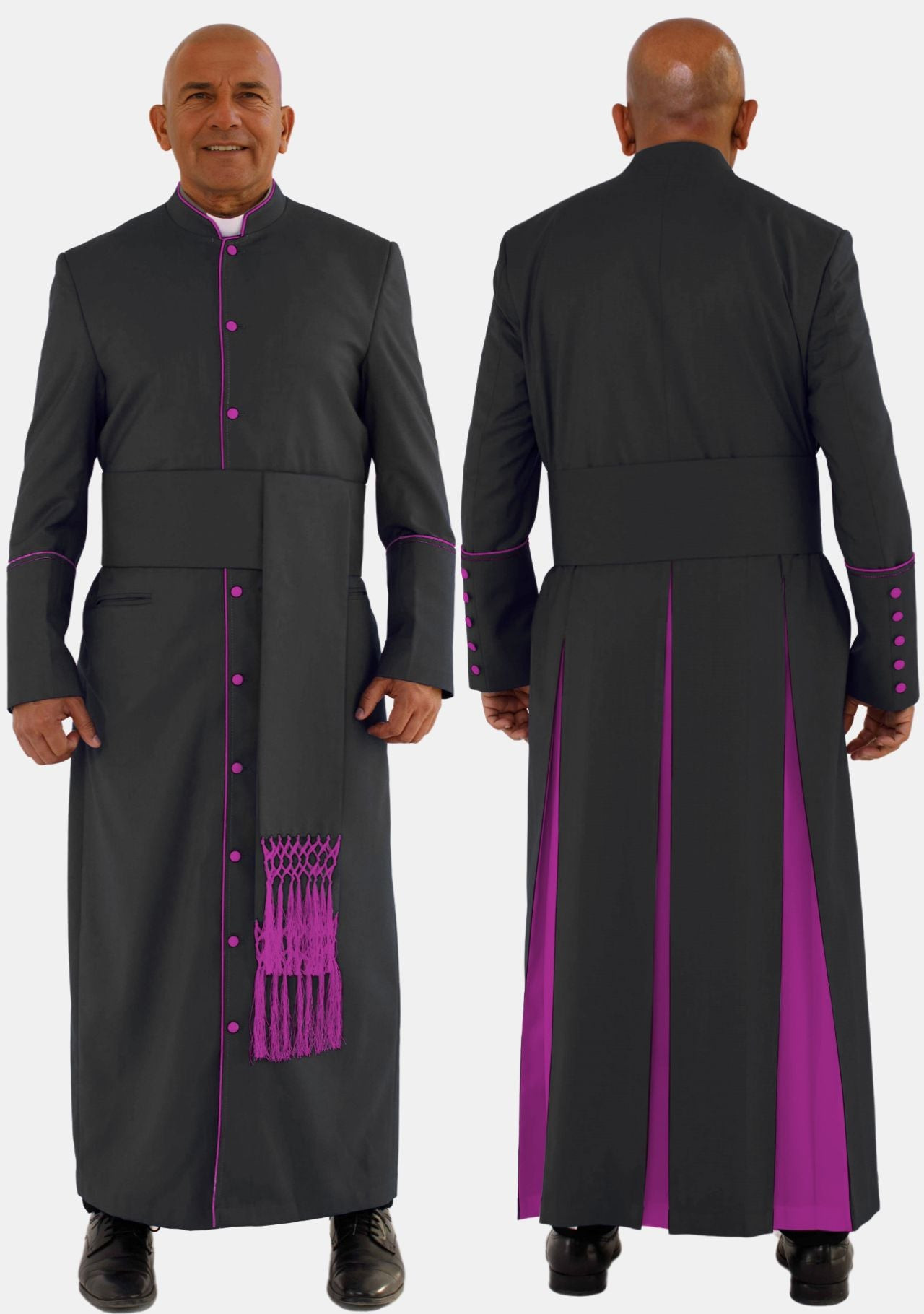 Chislon Black with Red Purple Bishops Robe