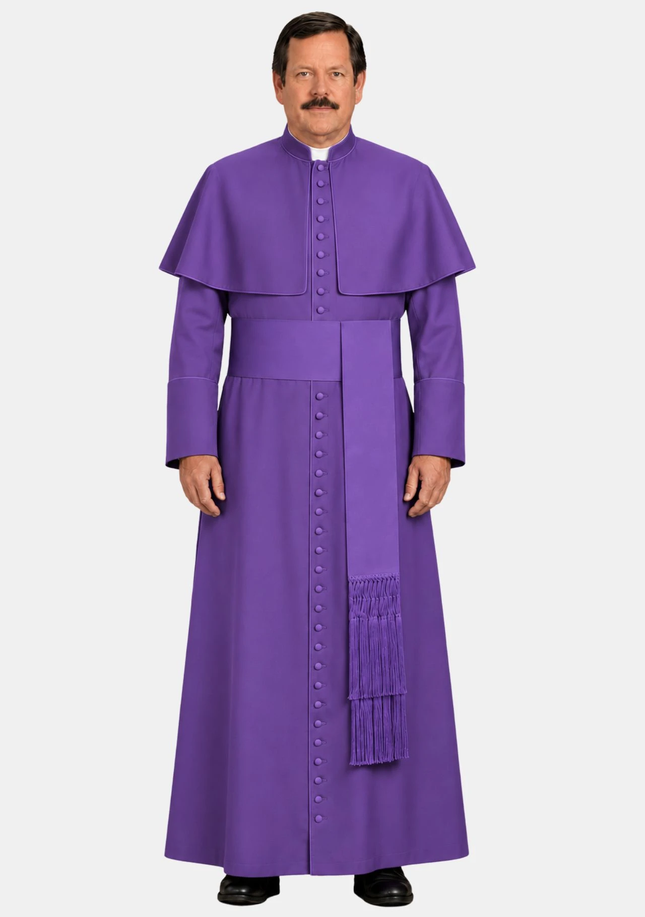 Arlo Cassock for Men Purple with Shoulder Cape