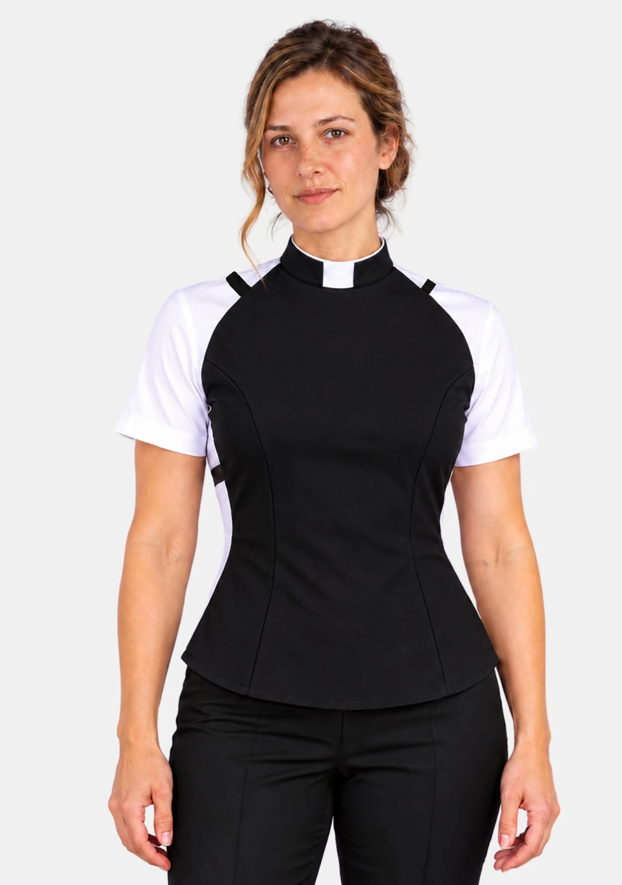 Roman Collar Clergy Shirt Front for Women