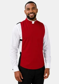 Roman Collar Clergy Shirt Front in Holy Colors