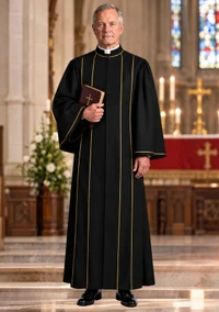 Pilgrims Path Ministers Pulpit Robe for Men