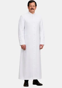 Blessed White Priest Robe Backlook