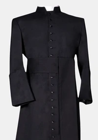 Sean Wool Cassock for Men Black