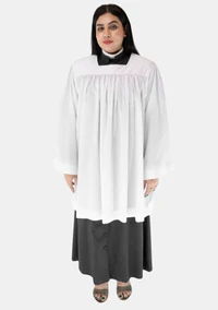 Square Neck Women Clergy Surplice