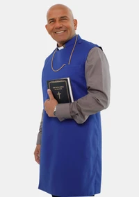 Pulpit Pinafore Royal Blue Clergy Apron for Men