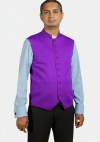 Bishop's Vest with Contrast Trim