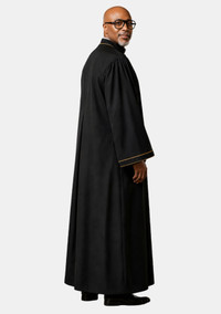 Preacher Pulpit Robe for Men Black