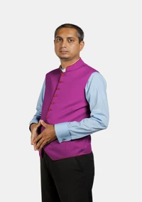 Messiah Red Purple Clerical Vest