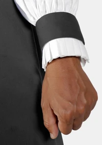Black Men's Rochet and Chimere Set