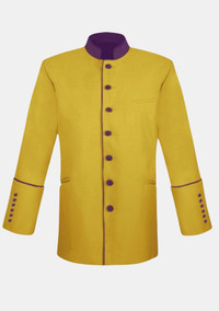 Gold and Purple Ministerial Jacket