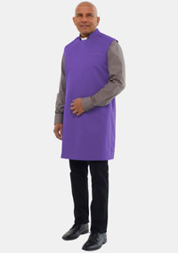 Servant Heart Purple Bishop Clergy Apron for Men