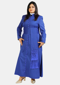 Anglican Traditional Chimere for Women Royal Blue