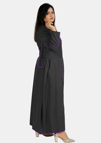 Jemima Lady Black and Purple Cassock