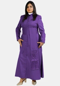 3 Stripe Female Clerical Chimere for Bishop