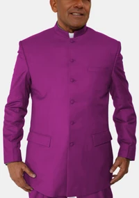 Red Purple Mens eClergy's Suit