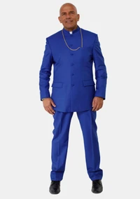 Ziphion Royal Blue Pastor Suit