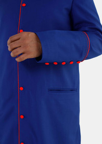 Men Royal Blue with Red Trim eClergys Robe