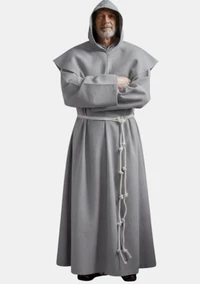 Traditional Gray Monk Robe