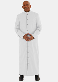 White with Gray Cleric Robe for Men