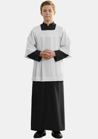 Vincent White Sleeveless Altar Boy Cassock