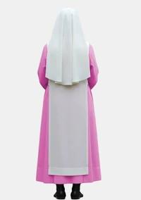 Eleanora Pink with White Scapular Nun Habit