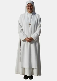 Clarissa White Nun Habit with Same Scapular