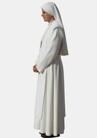 Clarissa White Nun Habit with Same Scapular