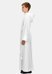 White Hooded Server Alb for Boys