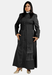 Drusilla Verger Gown for Female with Trimmed Sleeves