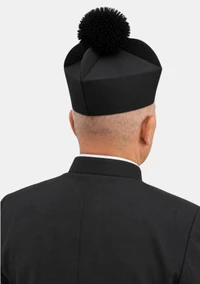 Black Biretta Cap