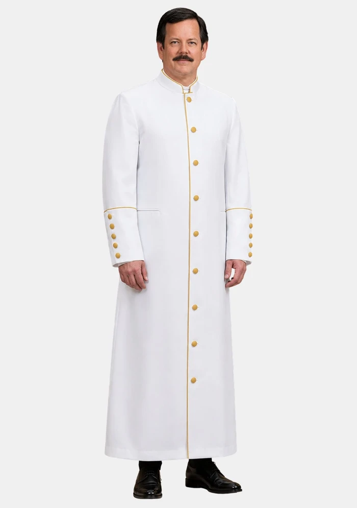 Caleb White and Gold Clergy Robes