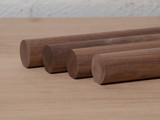 Walnut 1.5" Round Dowels | 4 Pack