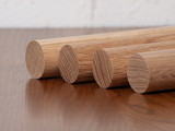 White Oak 1.5" Round Dowels | 4 Pack