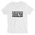 BE SMARTER- White V-Neck T-Shirt