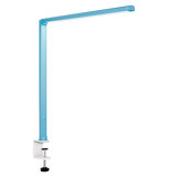 ofinto Tischlampe Lumino Desk Blau mit Tischklammer Weiss - LED-Arbeitsplatzlampe mit robuster Schraubklammer-Befestigung